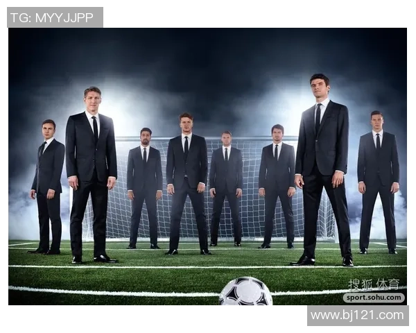 穿西装的足球明星展现魅力与风采的完美结合